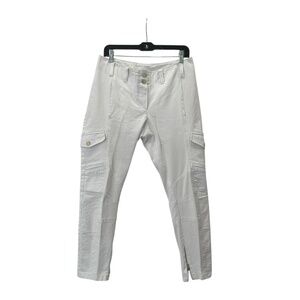 Ann Everett White Denim Cargo Pants Size 30" Waist